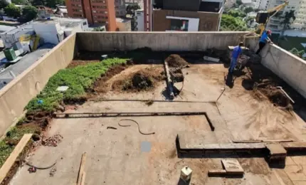 Obra área externa